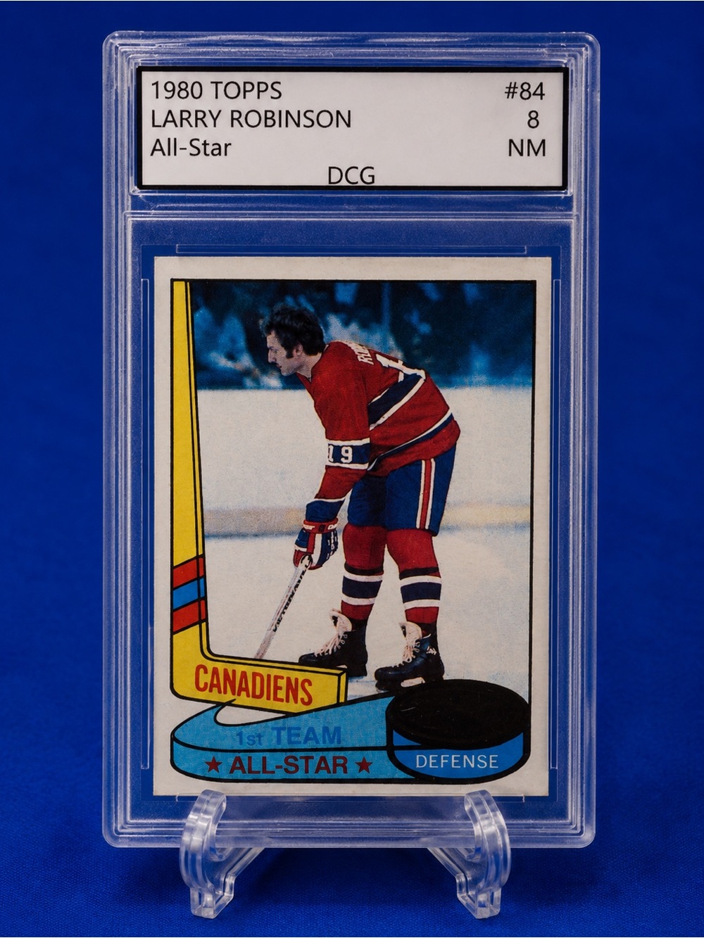 1980 Topps Hockey Card Larry Robinson Montreal Canadiens
